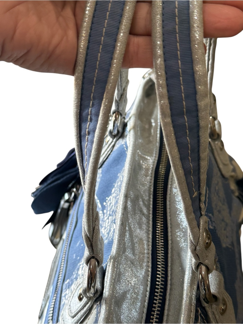 Coach Poppy Denim Patchwork
Rocker Satchel 16732 - Picture 8 of 13